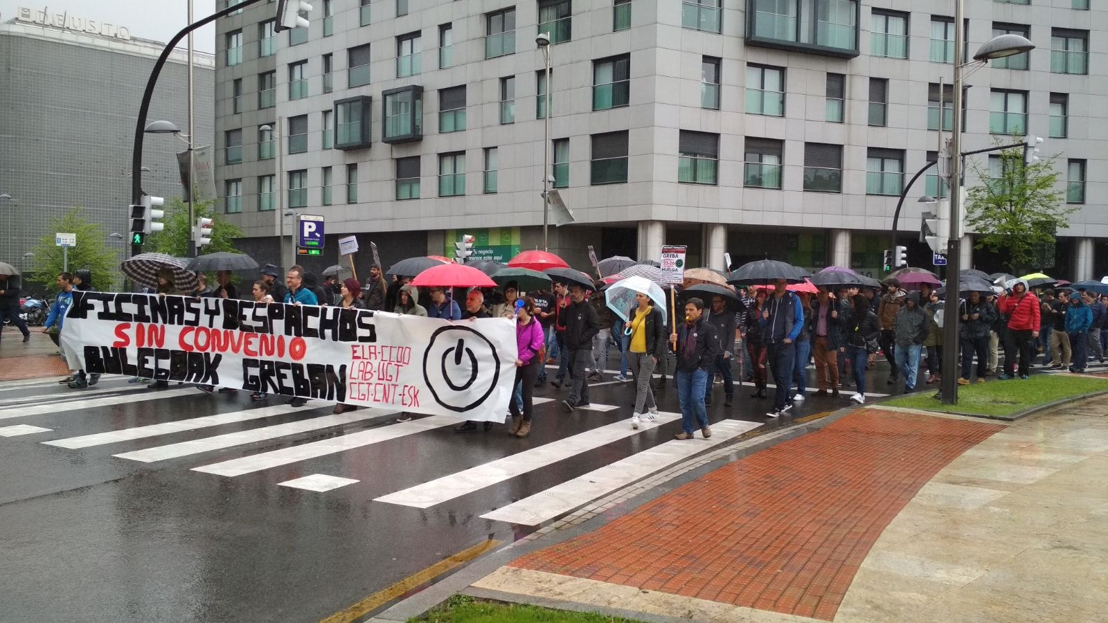 Nueva jornada de paro en el sector de Oficinas y Despachos de Bizkaia