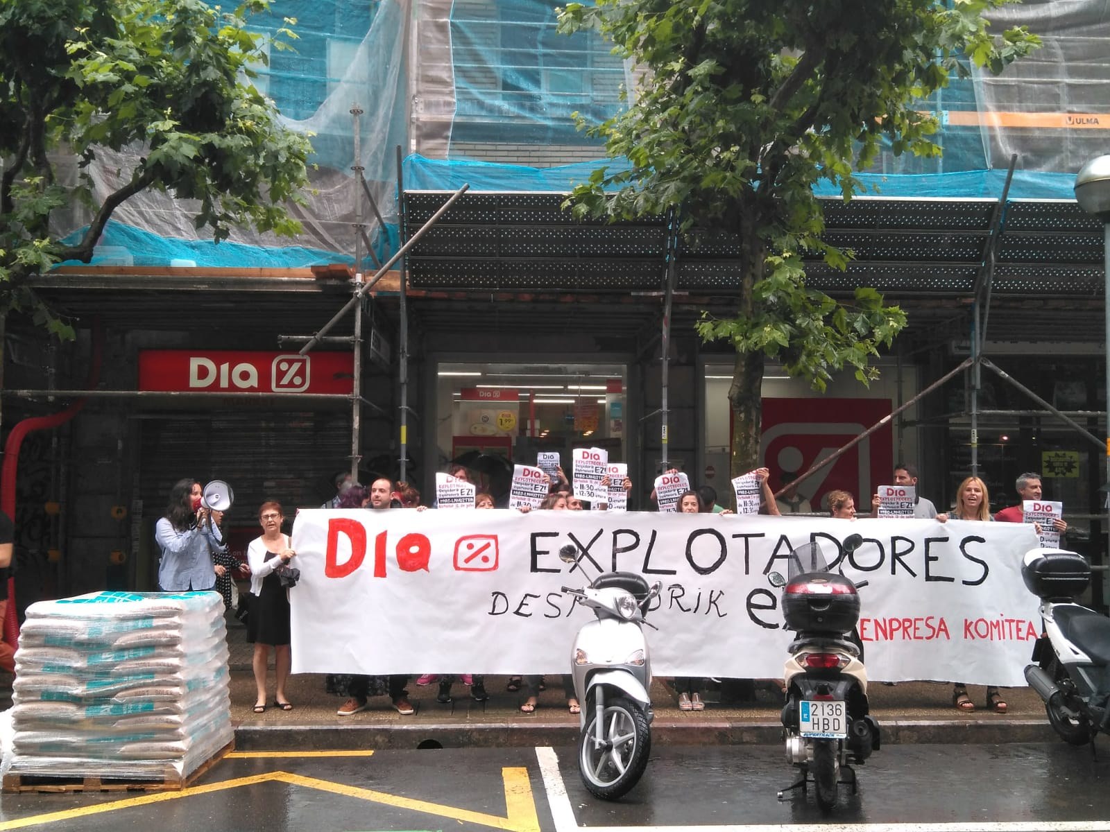 Paro en los supermercados DIA de Gipuzkoa