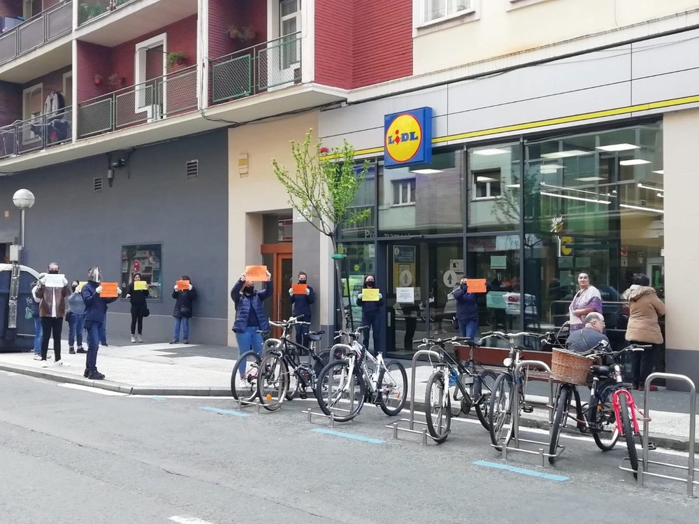 Seguimiento mayoritario del paro en los supermercados LIDL
