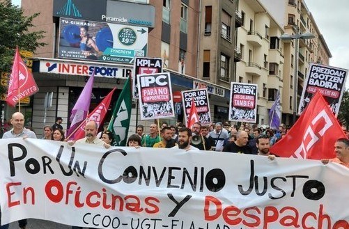 Denuncian, en Bilbao, la precarización del sector como consecuencia de la estatalización