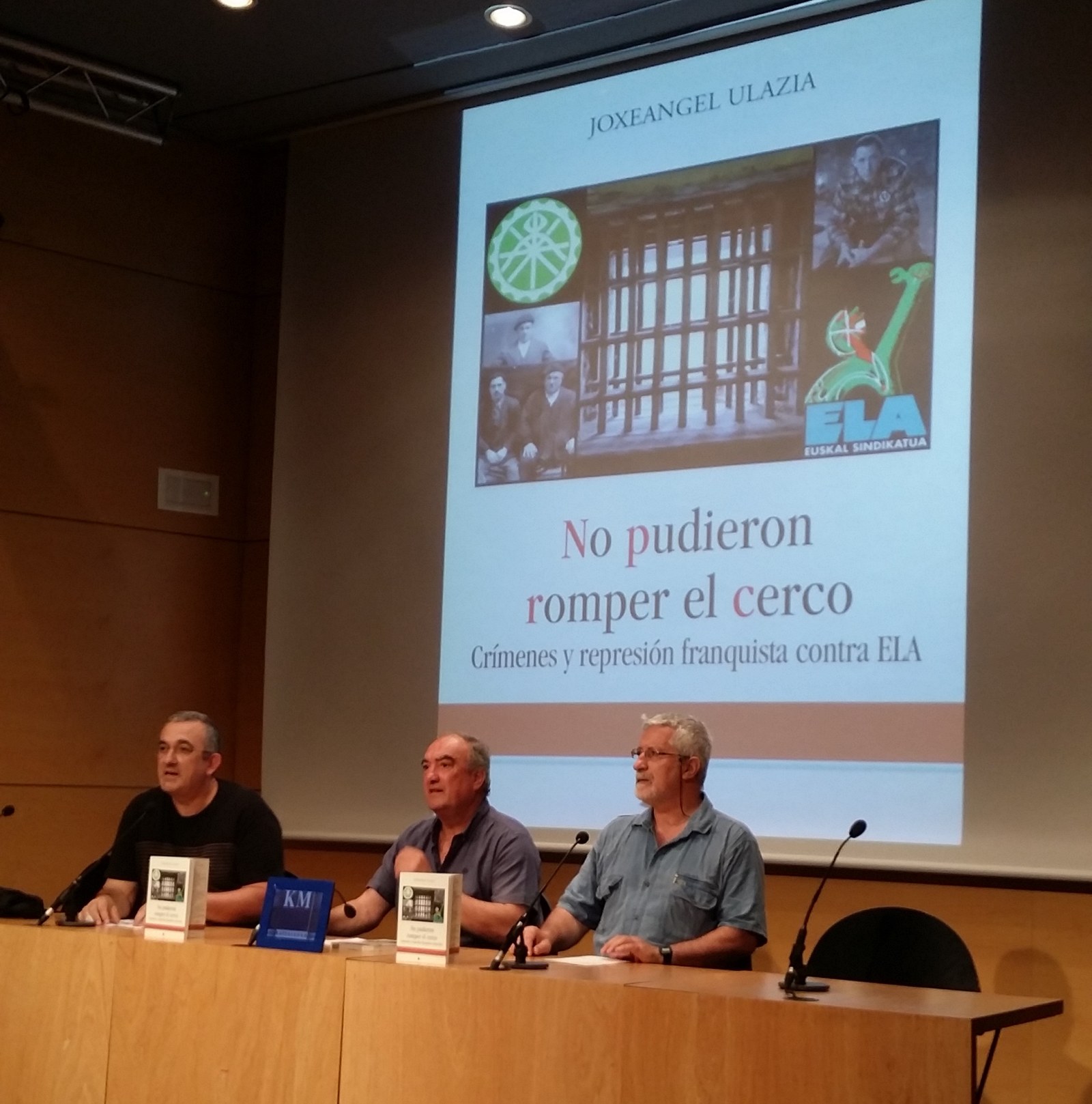 ‘No pudieron romper el cerco. Crímenes y represión franquista contra ELA’ liburuaren aurkezpena