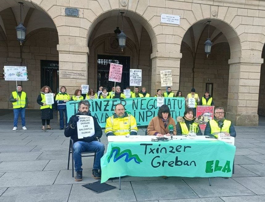 Negoziazioen blokeoa salatu dute langileek, 23 greba egunen ondoren