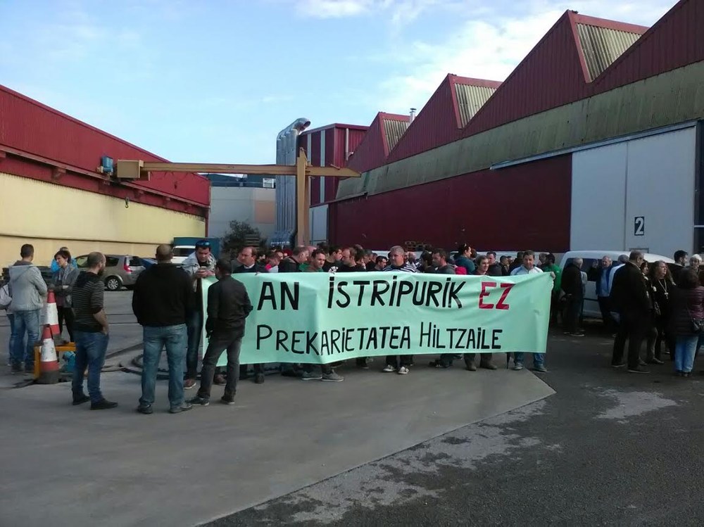 24 orduko greba Mungiako Tecnicas Hidraulicasen