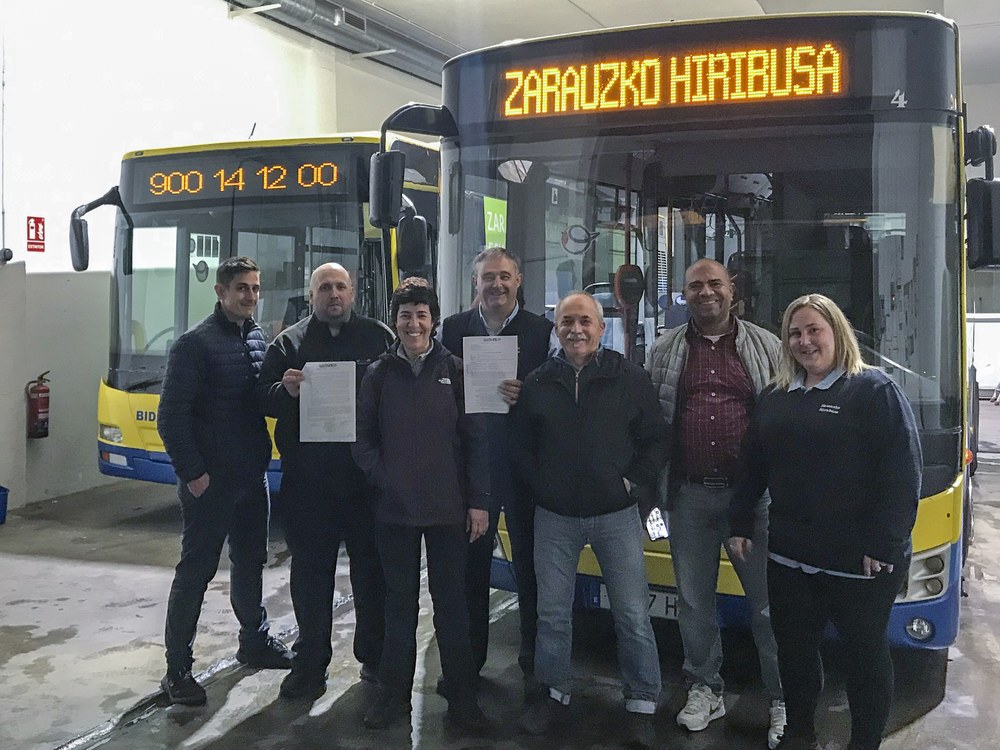35 orduko lanaldia eta erosahalmena bermatzea lortu dute Hiribusen