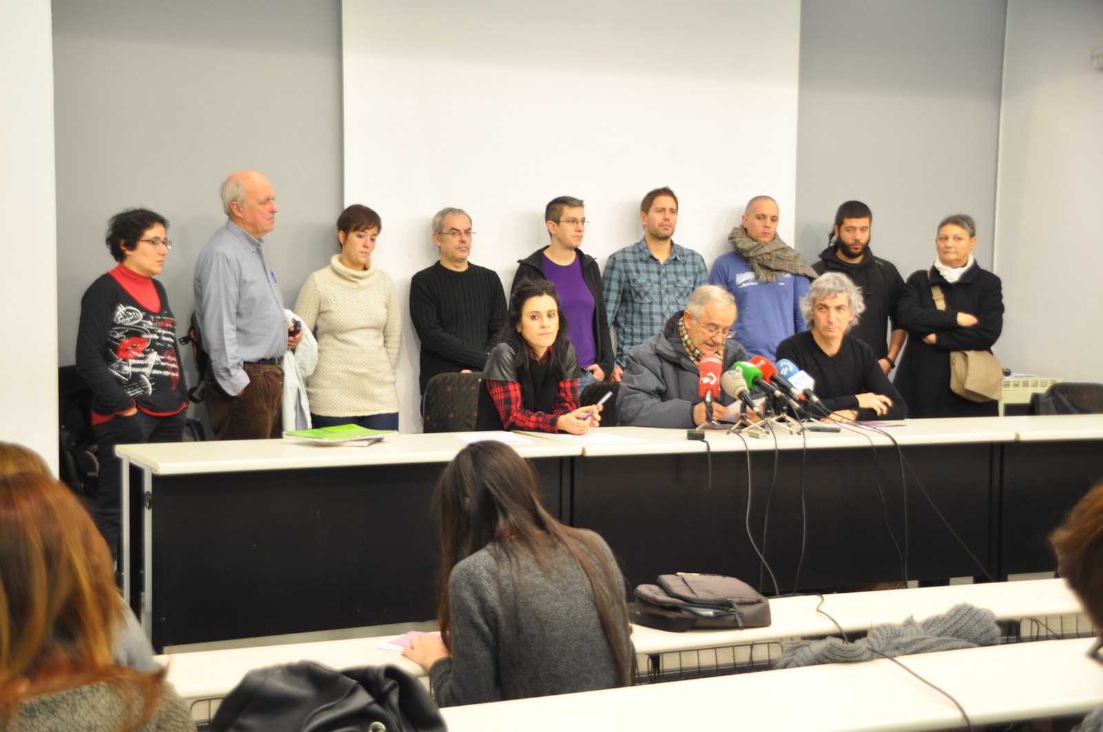 Abenduaren 18an pentsioen erreformaren aurkako elkarretaratzeak Gasteiz eia Iruñean