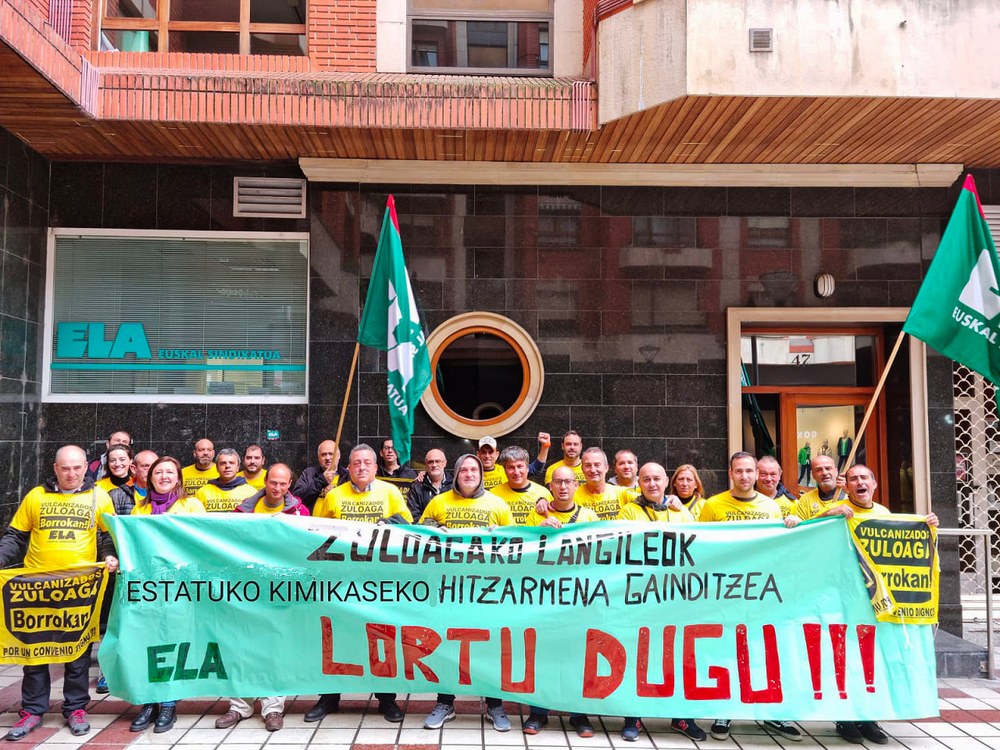 Ia urte biko grebaren ondoren lan baldintzak nabarmen hobetzea lortu du plantillak