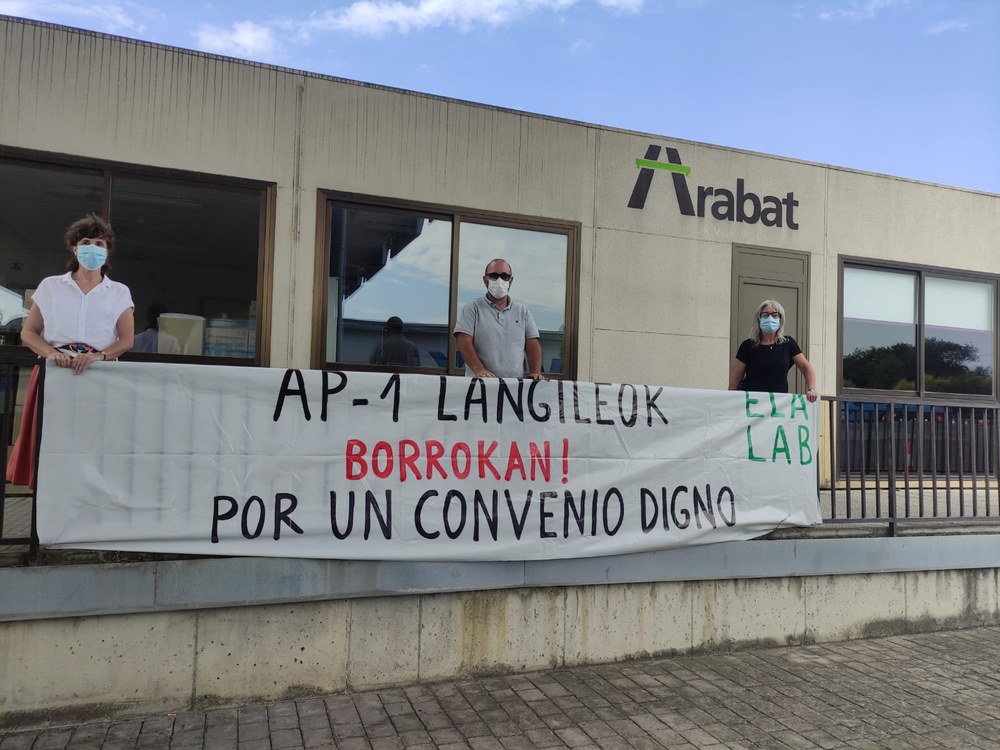 Arabako AP-1eko langileek mobilizatzen jarraitzen dute hitzarmen duin baten alde