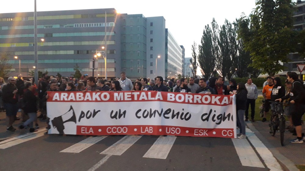 Arabako Metalak greba egingo du ekainaren 30ean, SEAk sindikatuen proposamena baztertu duelako