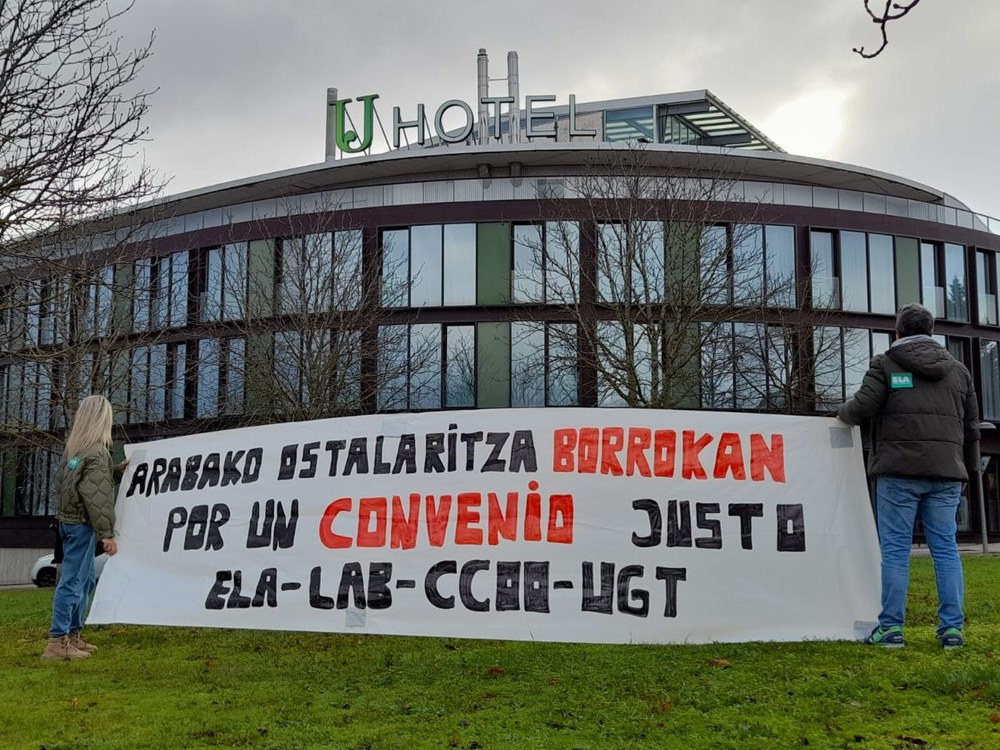 Arabako Ostalaritzan mobilizazioak egiten ari dira abenduan zehar