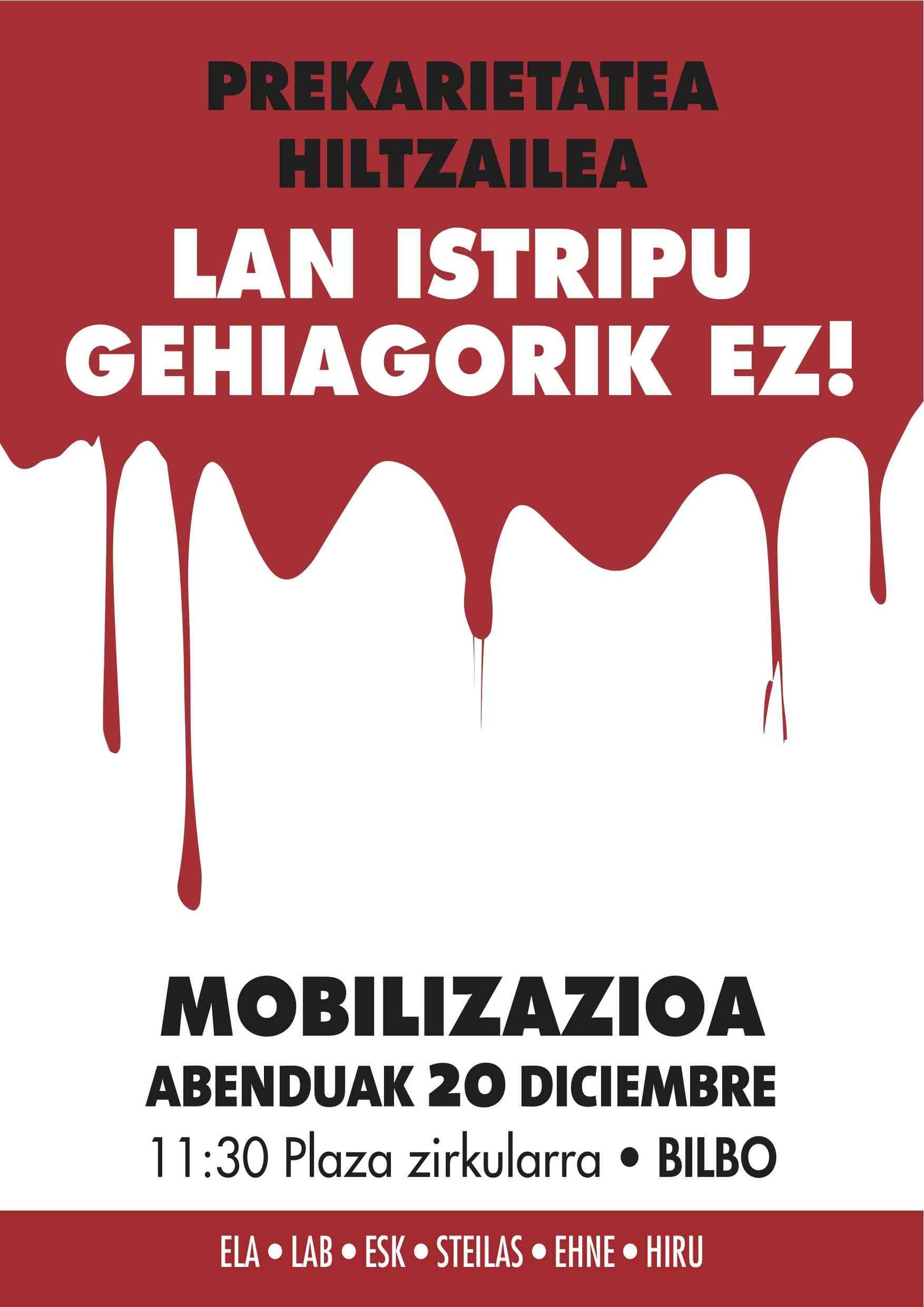 Aurten lanean hildako langileak oroitzeko ekitaldia