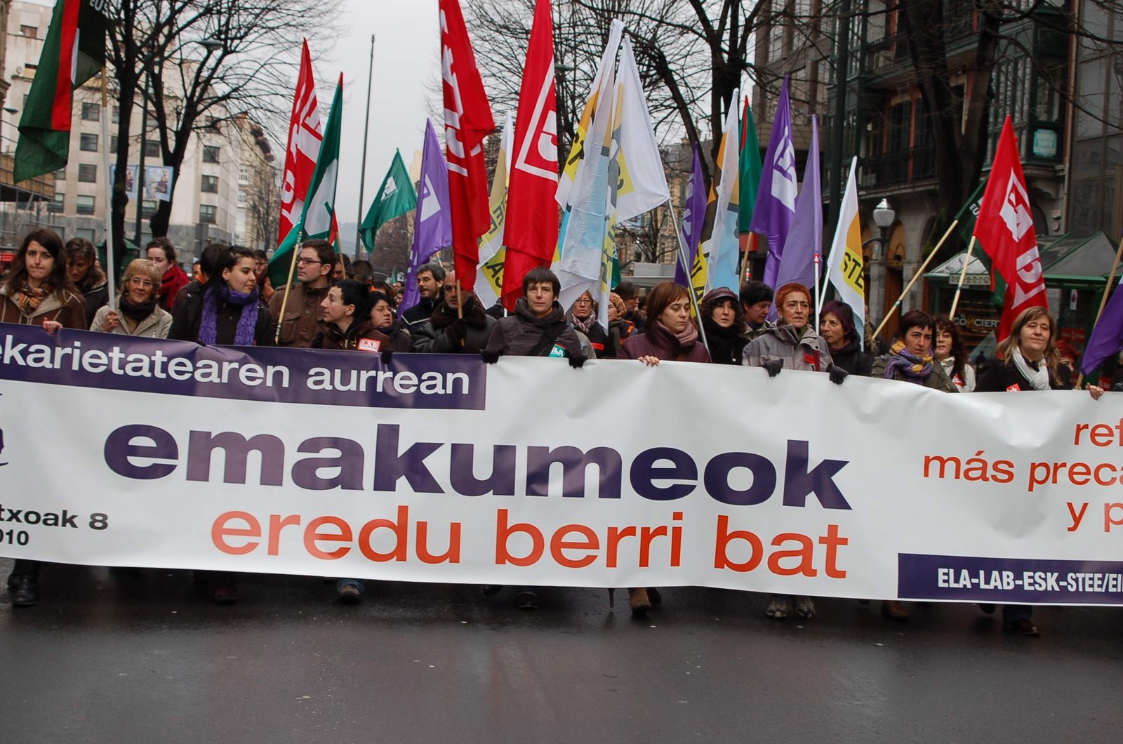 Aurtengo Martxoak 8an emakumeen lan baldintzen prekarietatea salatuko da