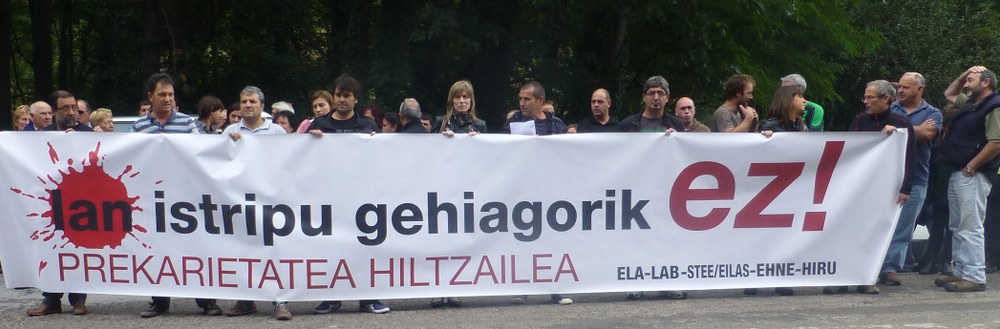 Bergara-Antzuola errepideko lanetan atzo izandako istripuaren salaketa