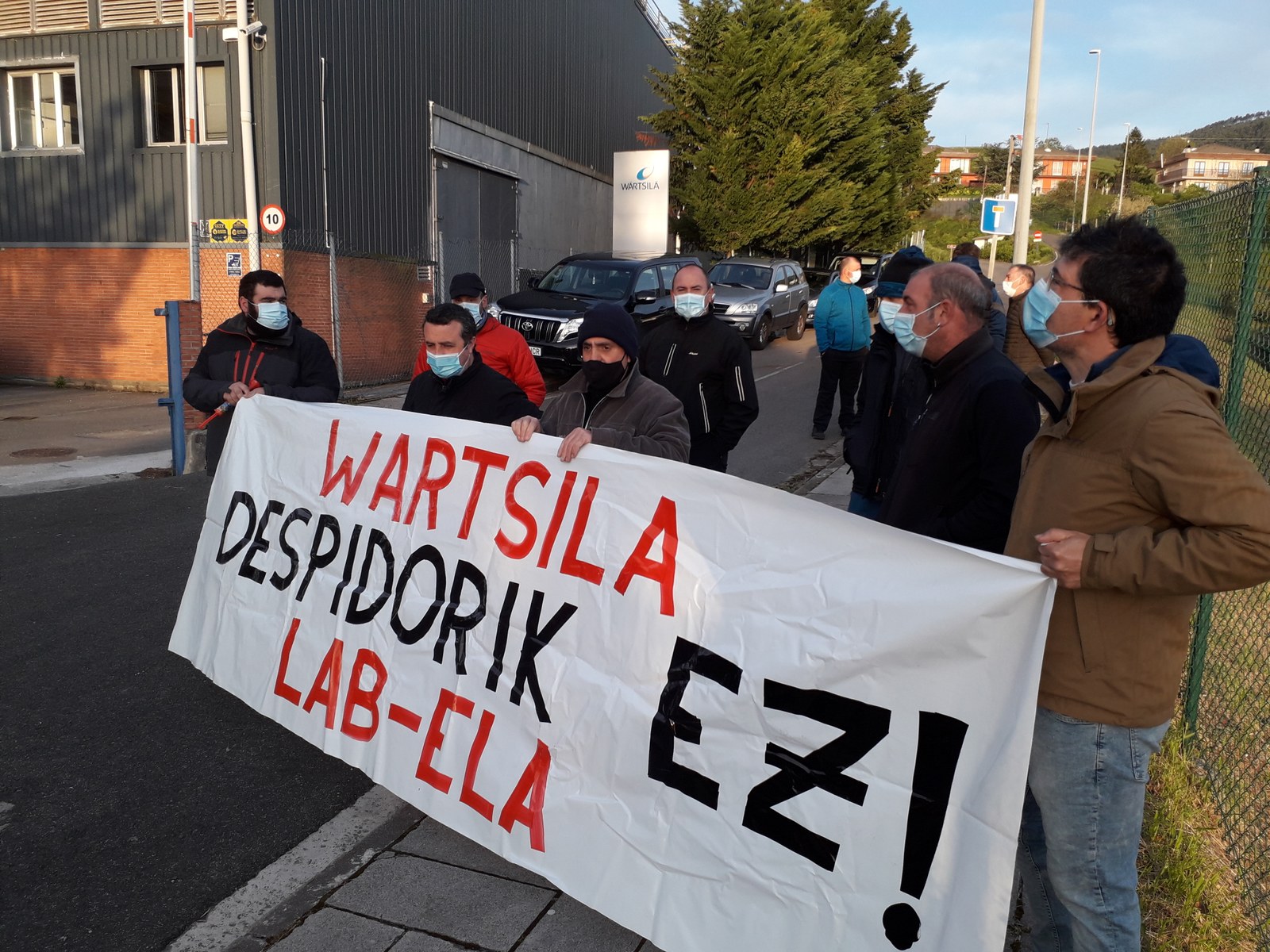 Bermeoko WÄRTSILÄ enpresako langileek bost eguneko greba abiatu dute