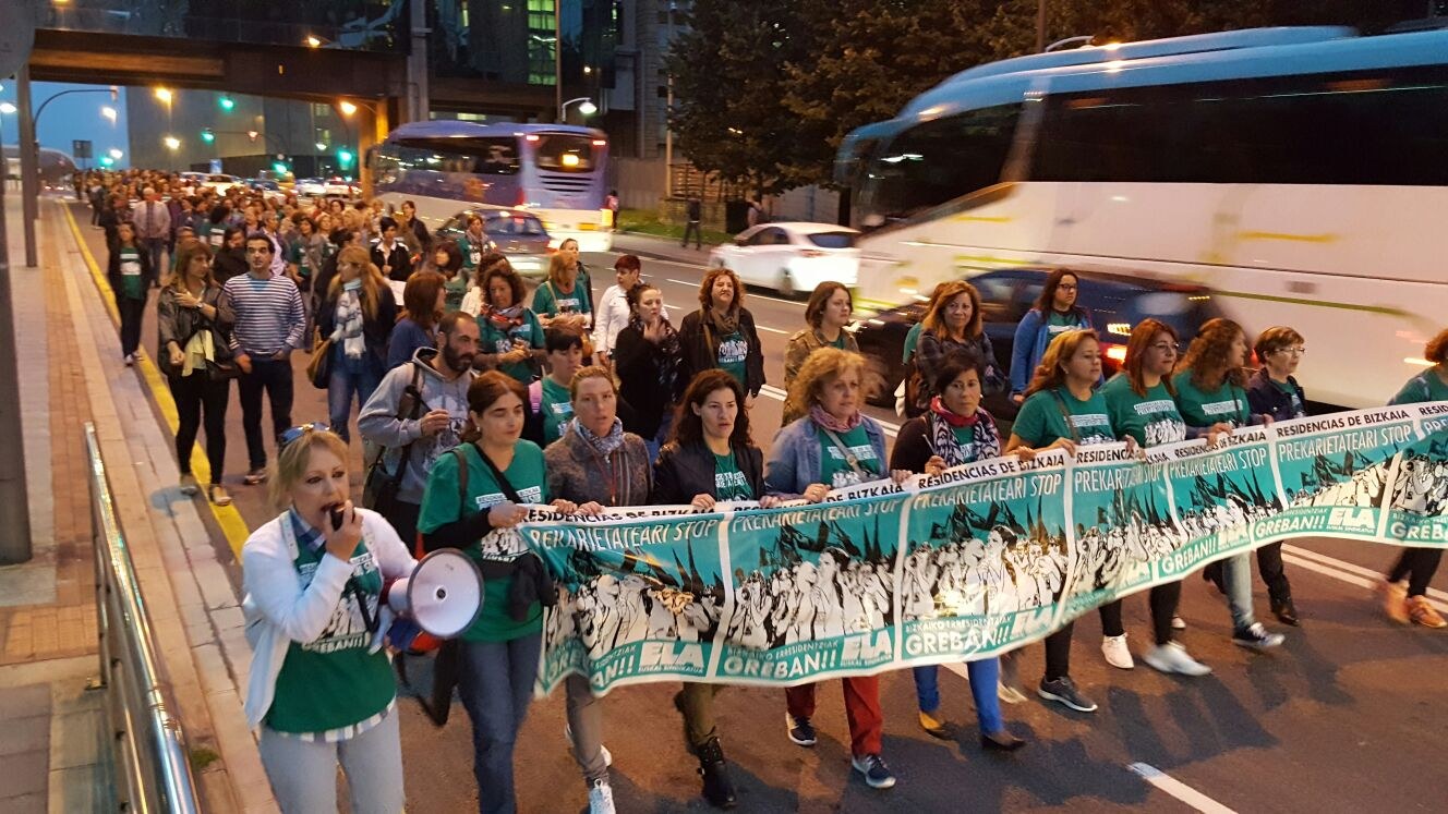 Bizkaiko Aldundiak eta patronalek posizioa aldatu ezean erresidentzietako gatazka luzatu egingo da