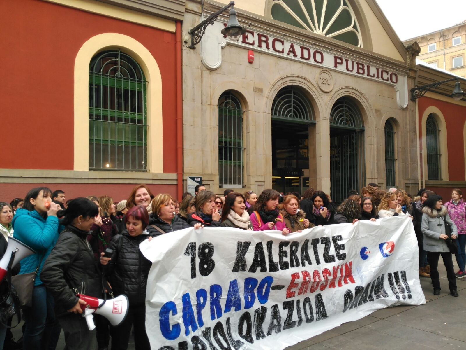 Capraboko langileek hiru eguneko greba hasi dute Nafarroan