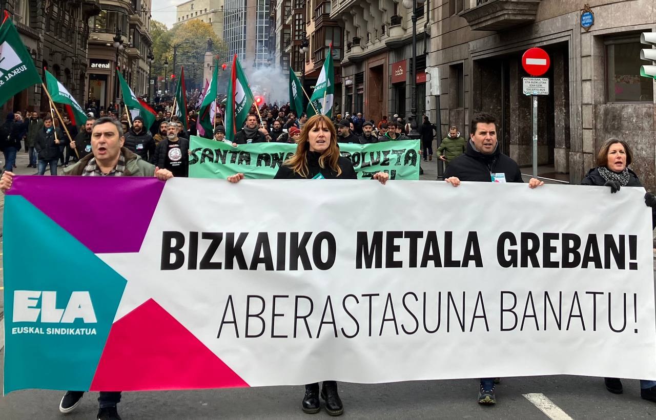 CCOO, LAB eta UGTk Bizkaiko Metaleko hitzarmen eskasa sinatuta, protagonismo politikoa eman diote Eusko Jaurlaritzari