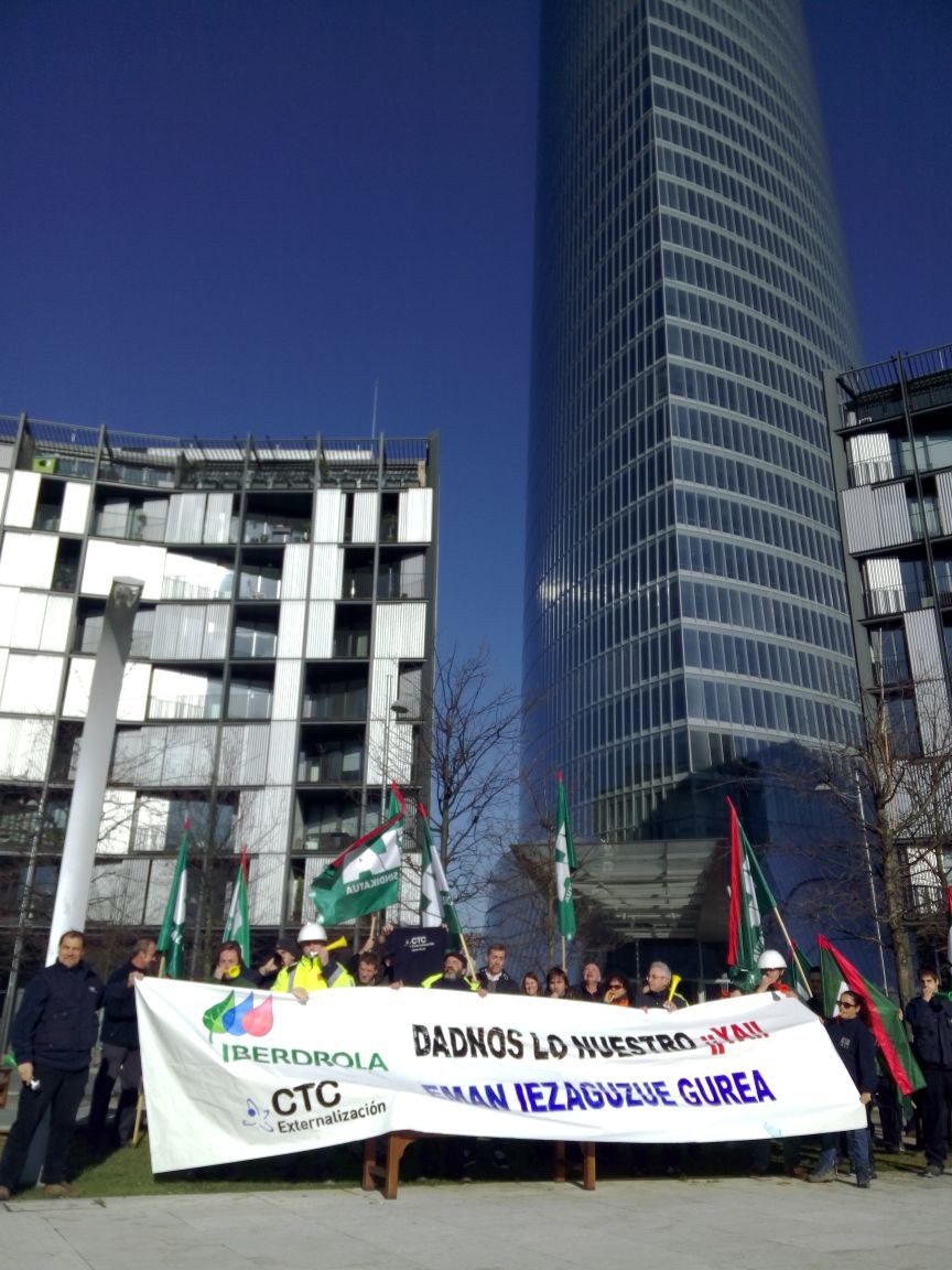 CTC-ek, Iberdrolaren azpikontratak, 70 langileak kaleratu ditu