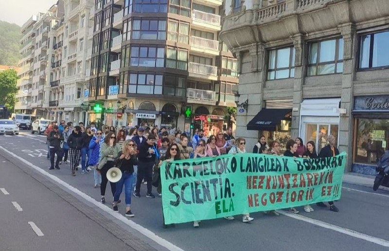 Donostiako Udalaren erantzukizuna aldarrikatu dute hirugarren greba egunean Donostiako Udalaren erantzukizuna aldarrikatu dute hirugarren greba egunean