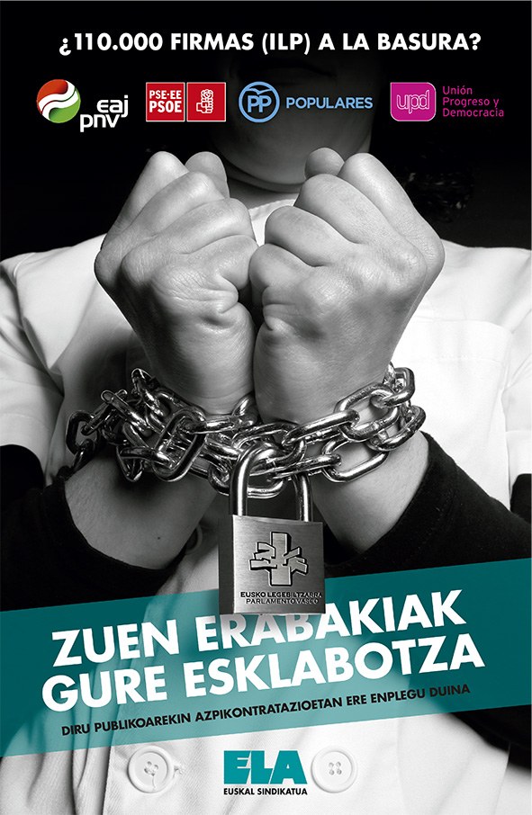 EAJk eta PSEk edukiz hustu egin dute ELAk 110.000 sinaduraren babesarekin Legebiltzarrera eraman zuen herri-ekimena