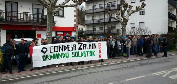 Egun osoko lan uztea eginen dute Zalain Transformadoseko langileek