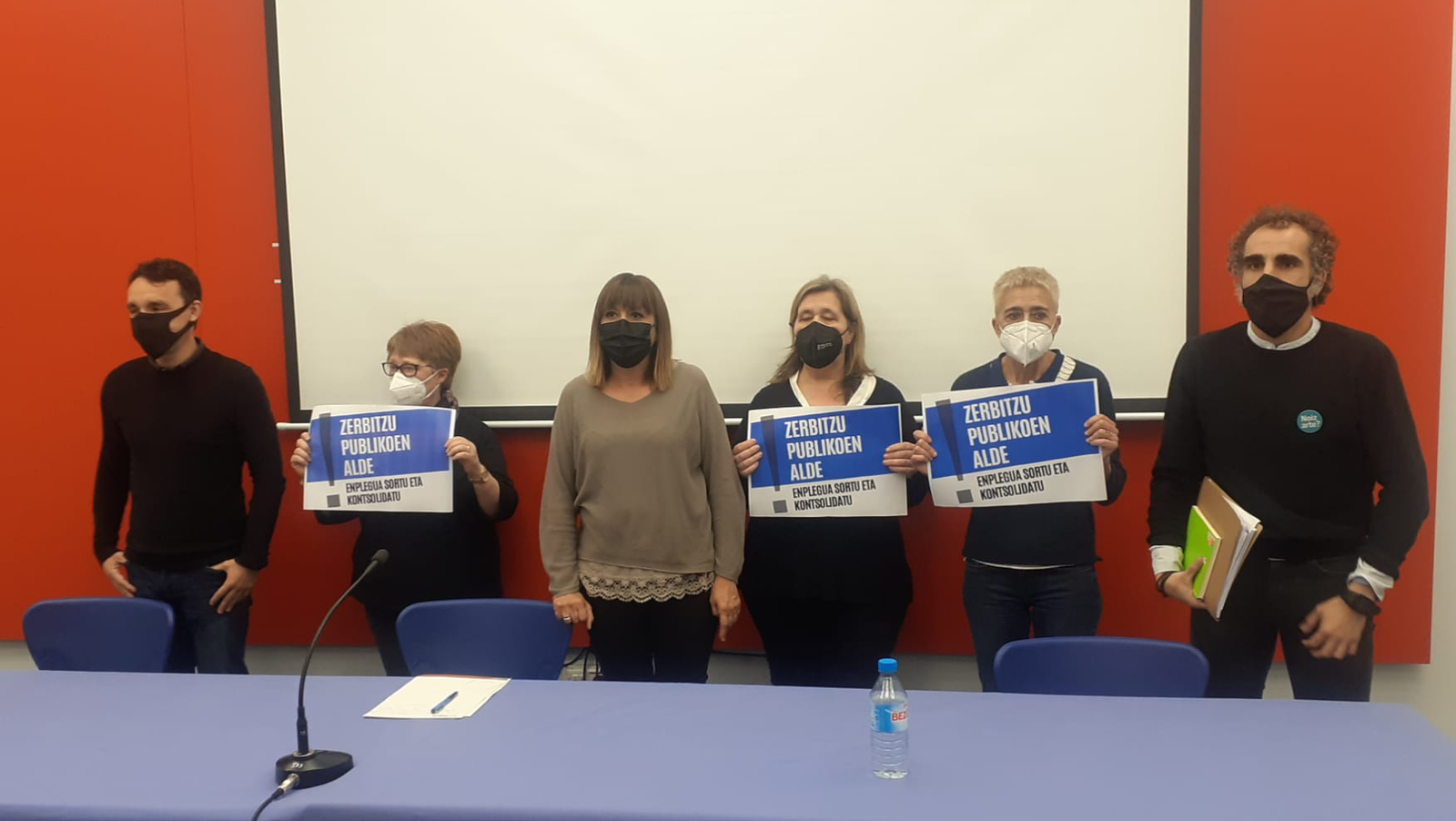 Sektore publikoko enplegua kontsolidatu eta sortzeko mobilizazio gehiago iragarri dituzte ELA, LAB, CCOO, SATSE, ESK eta STEILASek