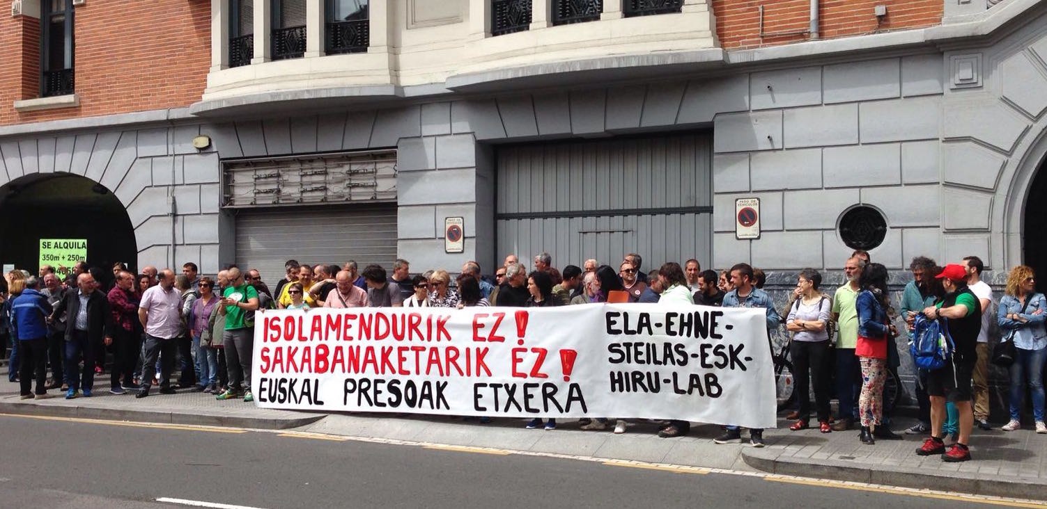 ELA, LAB, EHNE, STEILAS, ESK eta HIRU sindikatuek sostengua helarazi diete Fresneseko presoei