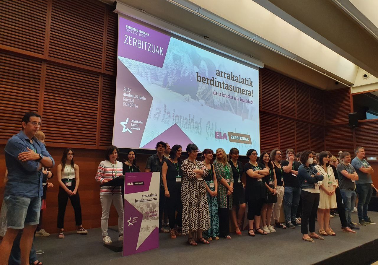 ELA-Zerbitzuak federazioak prekaritatearen eta soldata arrakalaren aurkako borroka areagotuko du, 4 urtean 100 greba egin ondoren