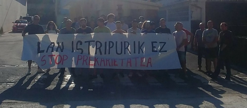 ELAk Aralar paper-lantegian zauritutako langilea hil egin dela salatu nahi du