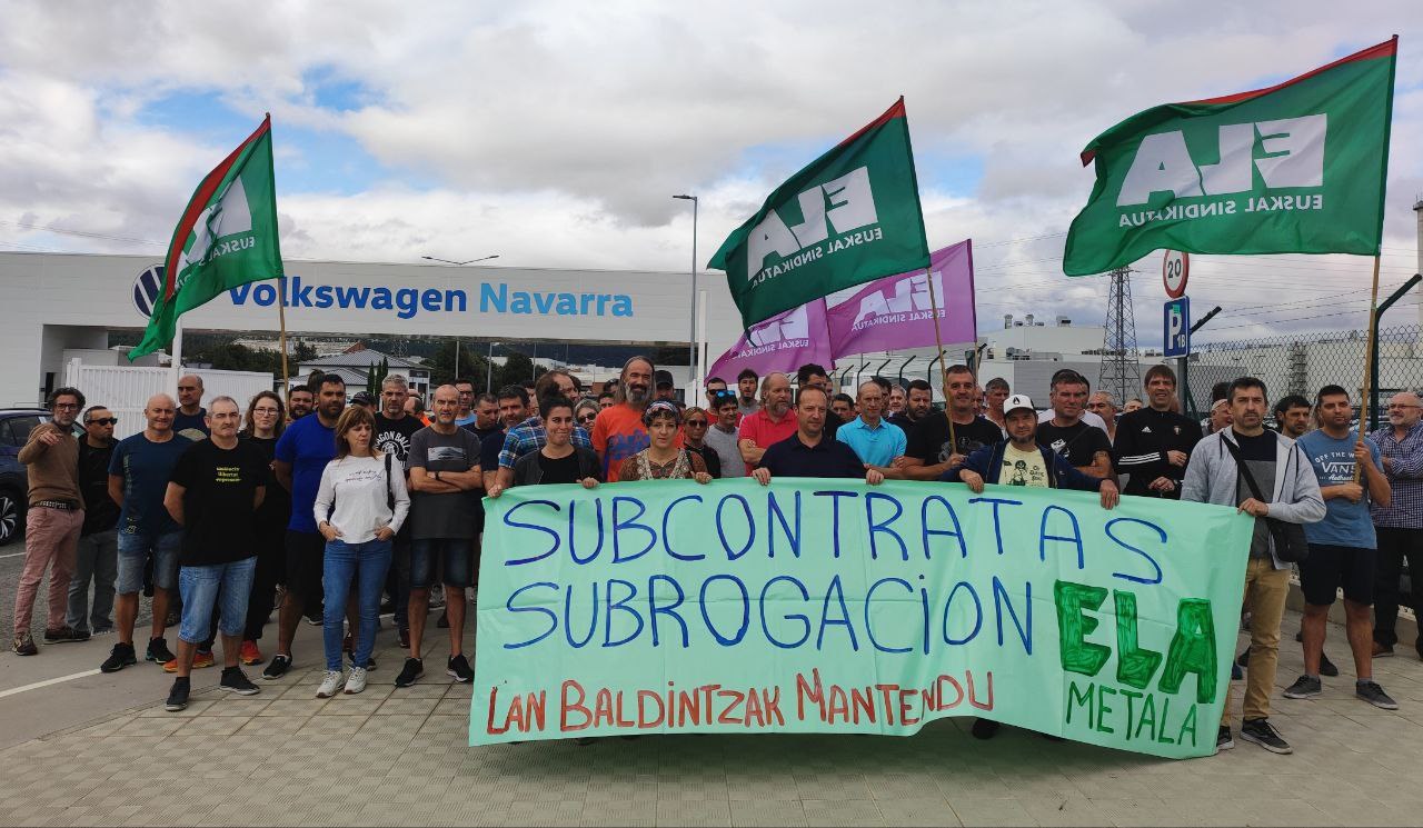 ELAk Nafarroako Metalaren Hitzarmenean azpikontratazioa mugatzea eta subrogazioa bermatzea eskatu du ELAk Nafarroako Metalaren Hitzarmenean azpikontratazioa mugatzea eta subrogazioa bermatzea eskatu du