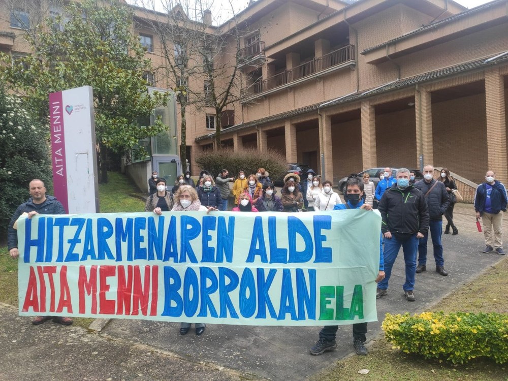 ELAk beste bost greba egun deitu ditu Aita Mennin martxoak 21etik 25era