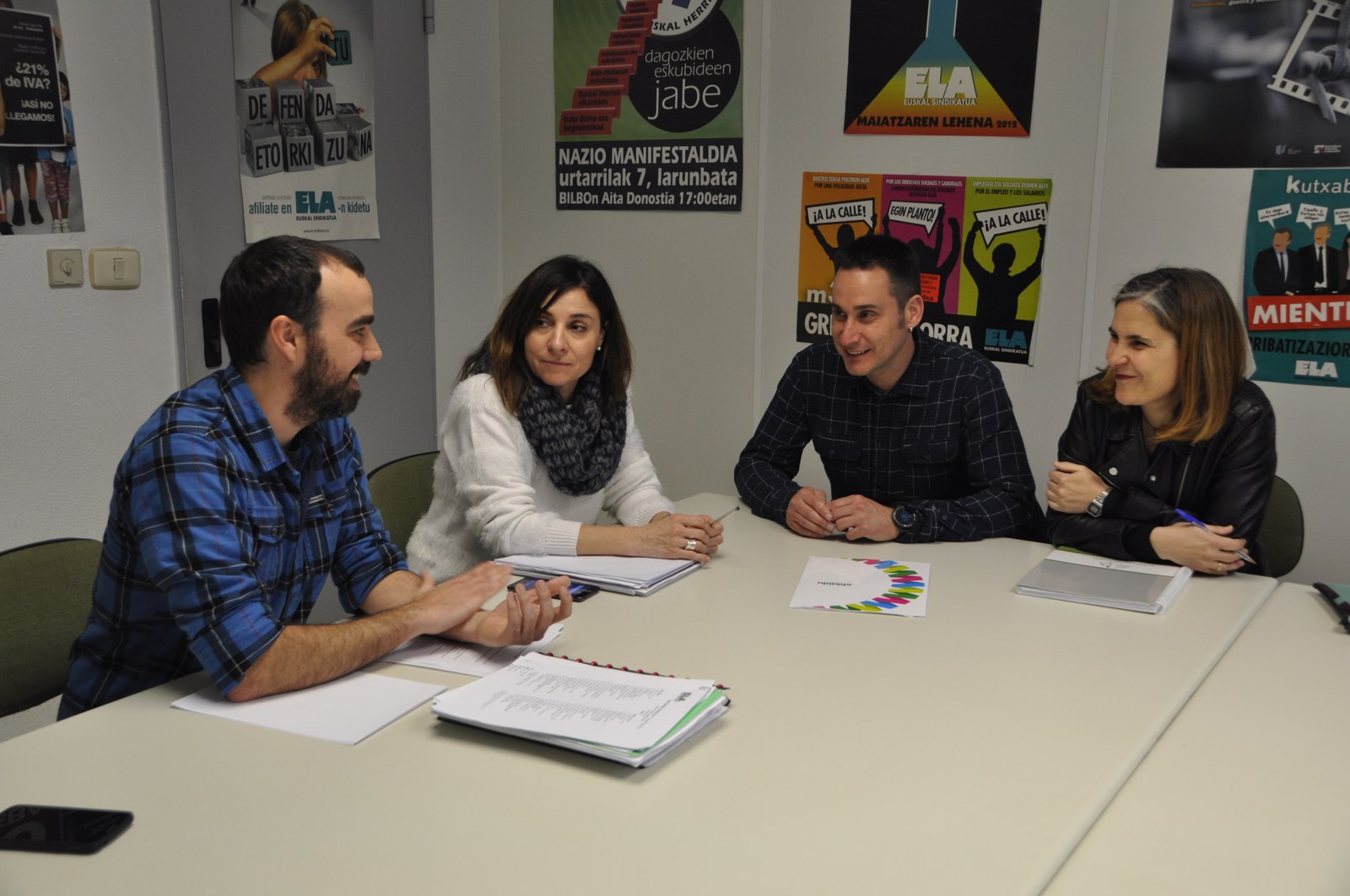 ELAk bilera egin du EH-Bildurekin estatuko hitzarmenen esplotaziotik babesteko