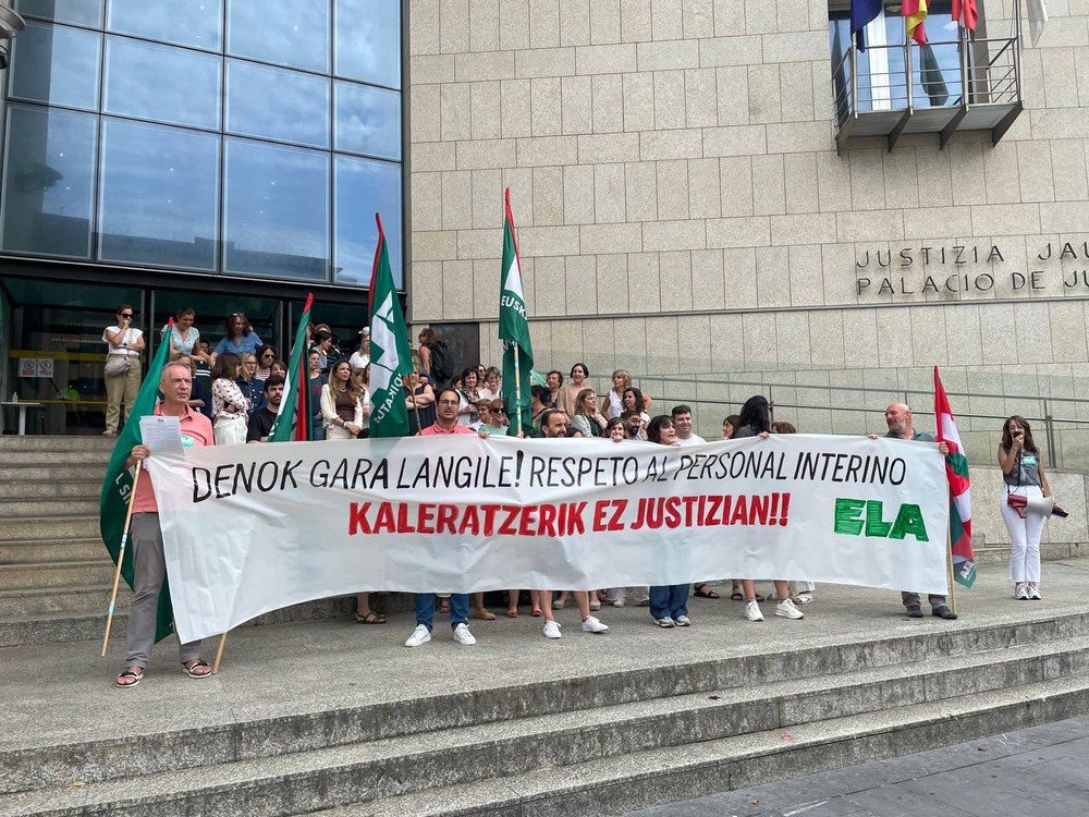 ELAk bitarteko langileen eskubideak murrizten dituen erreforma gaitzetsi eta sistema judiziala kolapsatzeko arriskuaz ohartarazi du