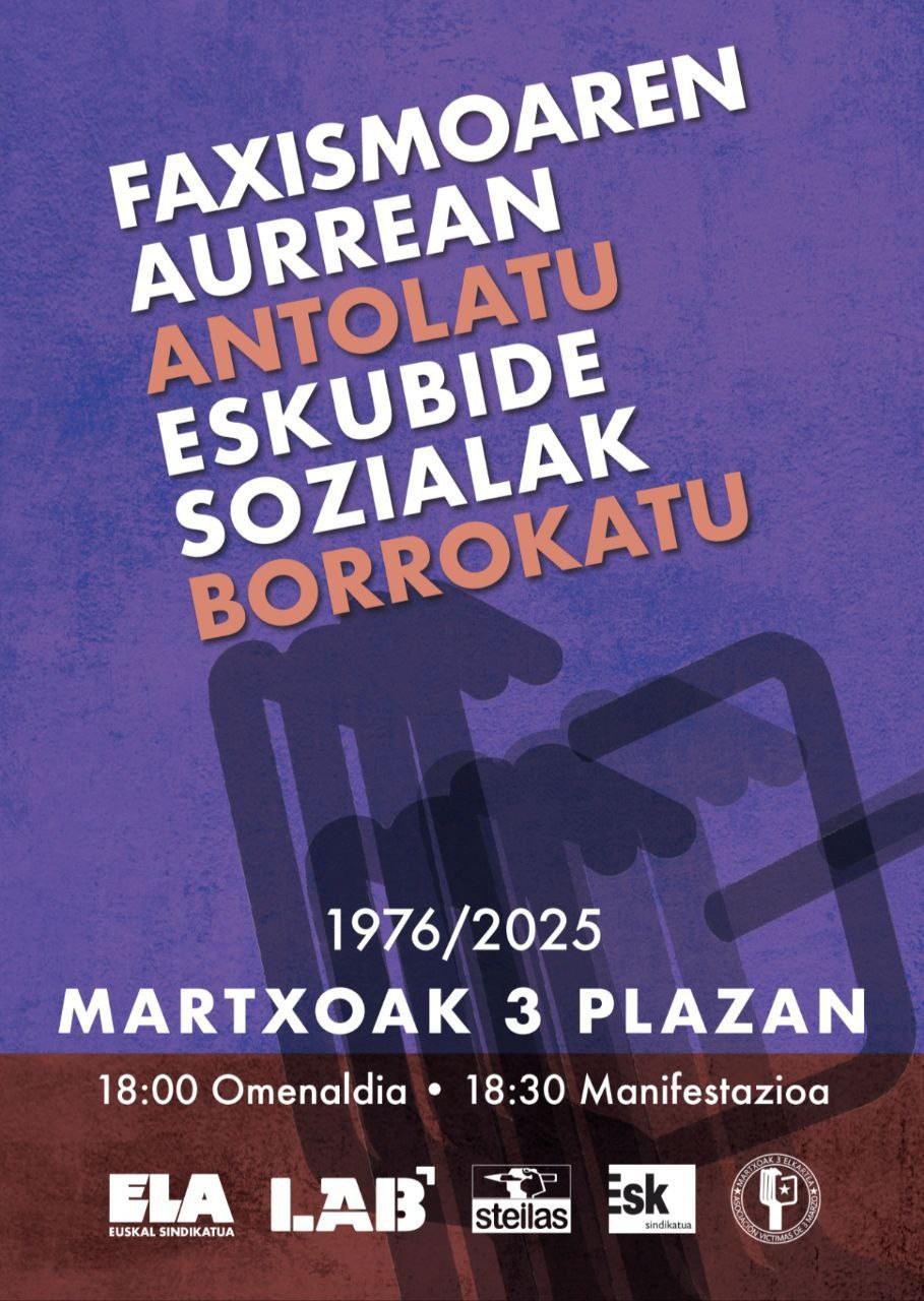 ELAk dei egiten du Gasteizko manifestazioan parte hartzera