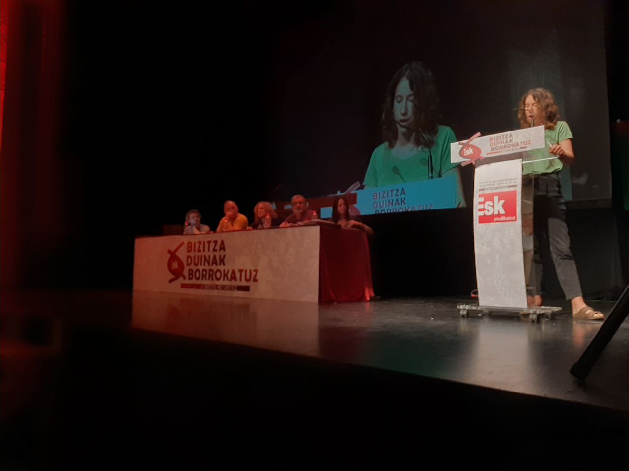 ELAk ESK sindikatuaren VI. Kongresuan parte hartu du