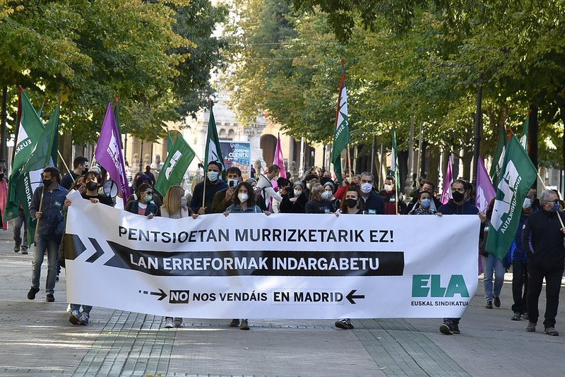 ELAk greba orokorraren aukerari eusten dio erreformen mehatxuak dirauen bitartean ELAk greba orokorraren aukerari eusten dio erreformen mehatxuak dirauen bitartean