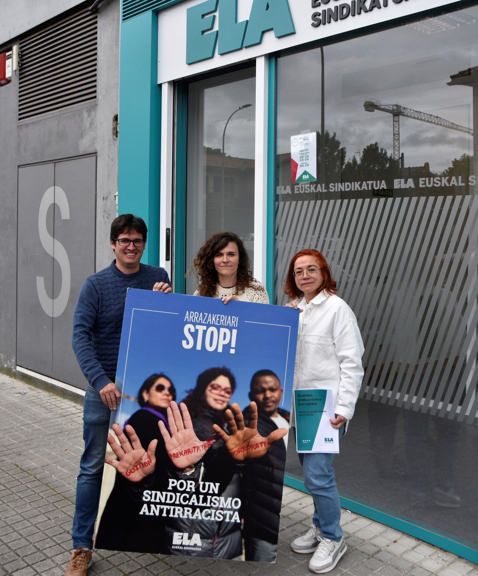 ELAk kanpaina bati ekin dio arrazismoaren eta diskriminazioaren aurka Nafarroako 350 atal sindikal baino gehiago aktibatzeko
