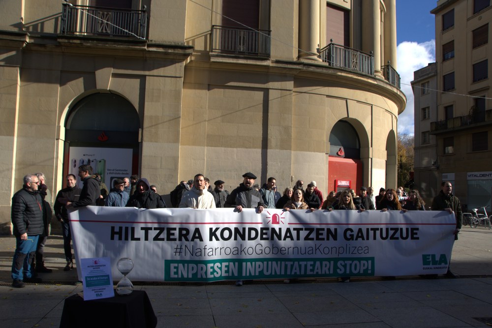 ELAk Nafarroako Gobernuari neurriak eskatu dizkio bi astetik behin laneko heriotz bat dagoelako