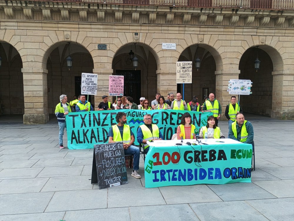 ELAk salatu du 100 greba egun Txingudiko Zerbitzuetan eta berehalako irtenbide politikoa eskatu du