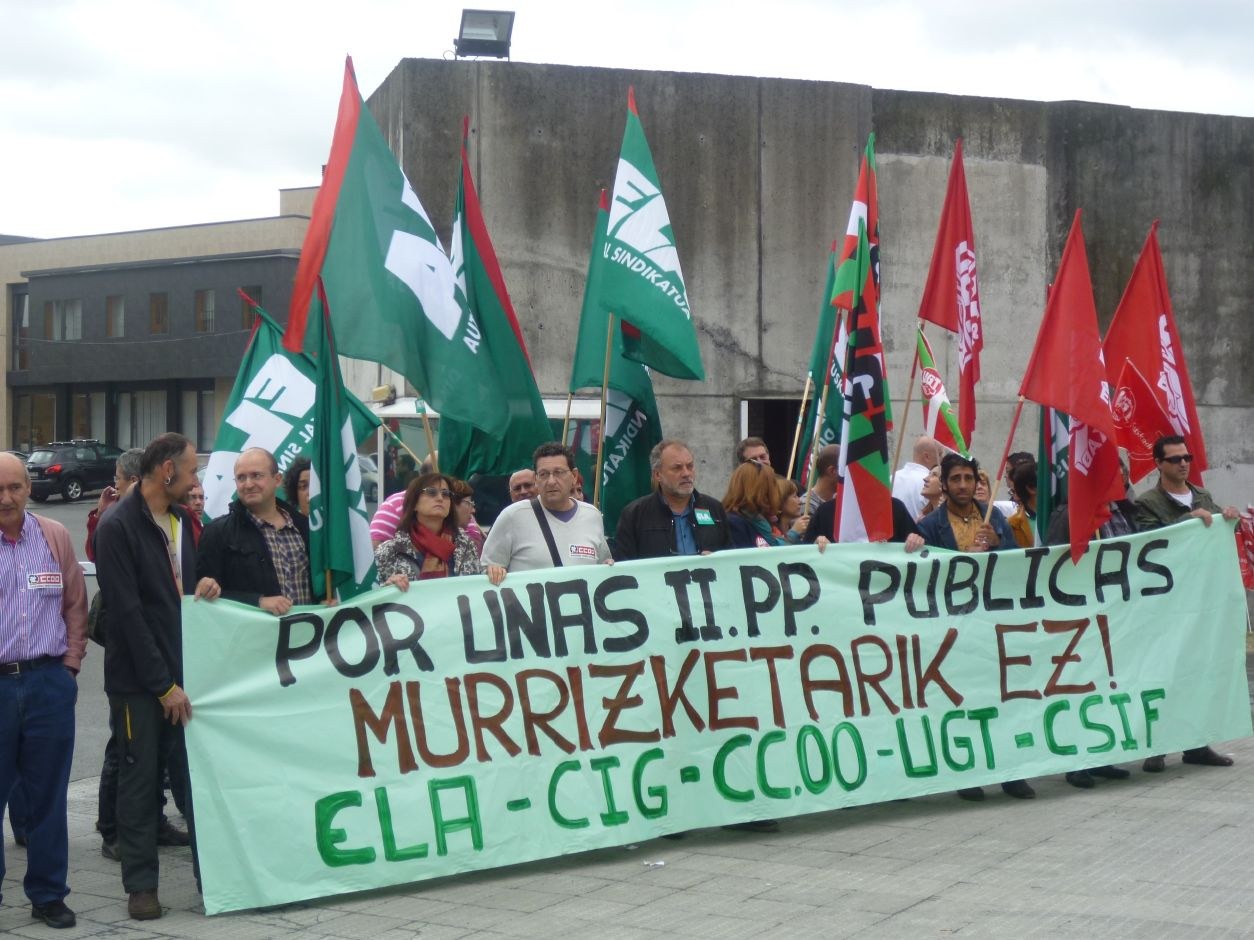 ELAk salatzen du espetxeen pribatizazioa, eta enplegu publikoaren suntsipena.