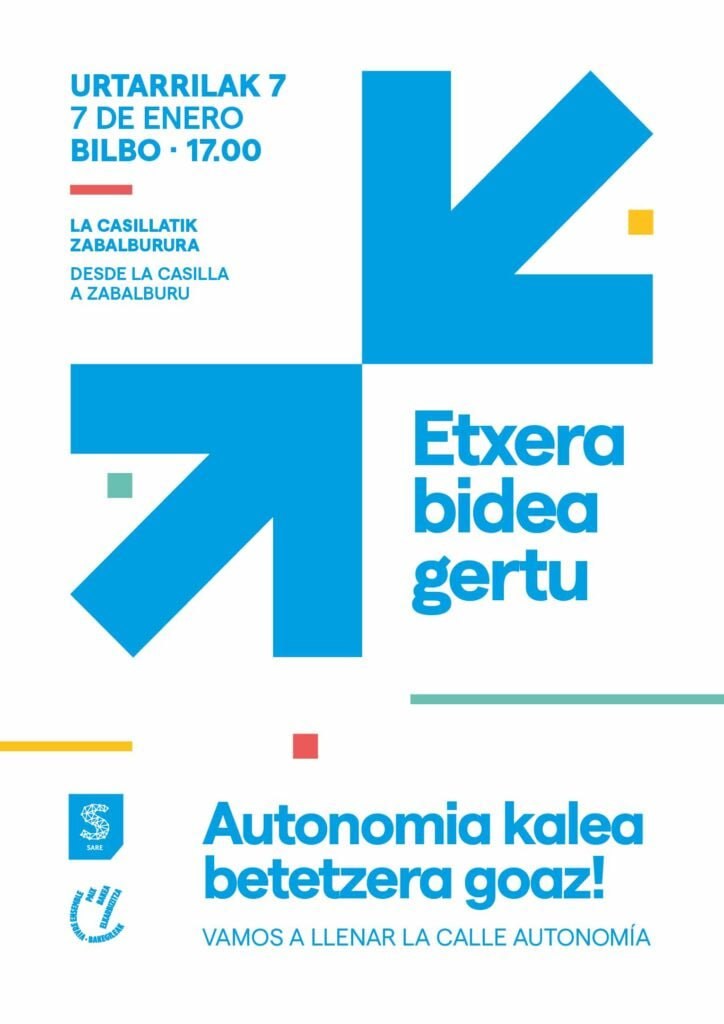 ELAk urtarrilaren 7an ‘Etxera bidea gertu’ lelopean Bilboko manifestazioan parte hartzeko deia egin du