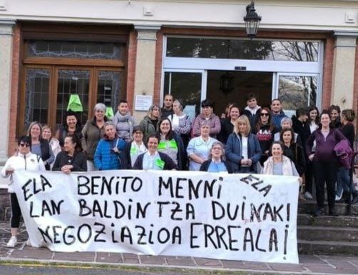 Elizondoko Benito Menniko langileek bi greba aste gehiago hasiko dituzte