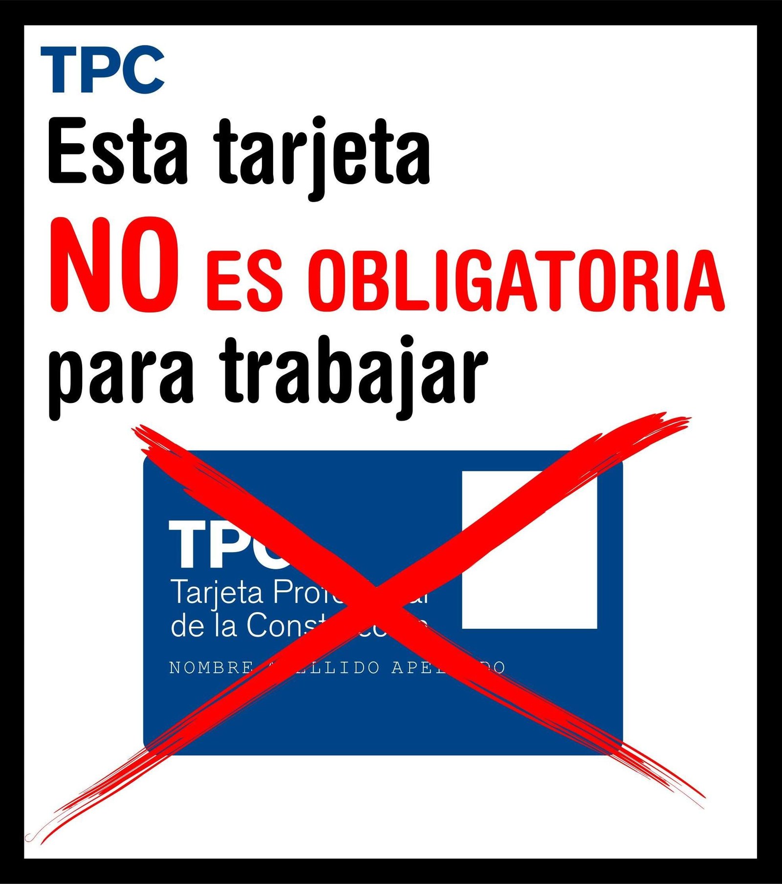 Eraikuntzako txartela ez da beharrezkoa izango lan egiteko