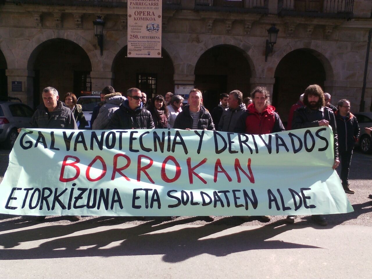 Galvanotecnia y Derivadoseko langileak greban