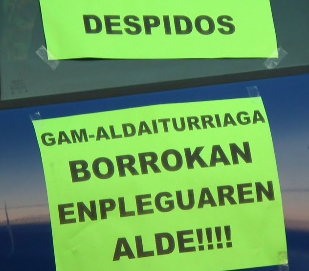 GAM-Aldaiturriagak 12 langile kaleratu nahi ditu eta kontratuak eteteko ERTE bat proposatu die beste 17 langileri