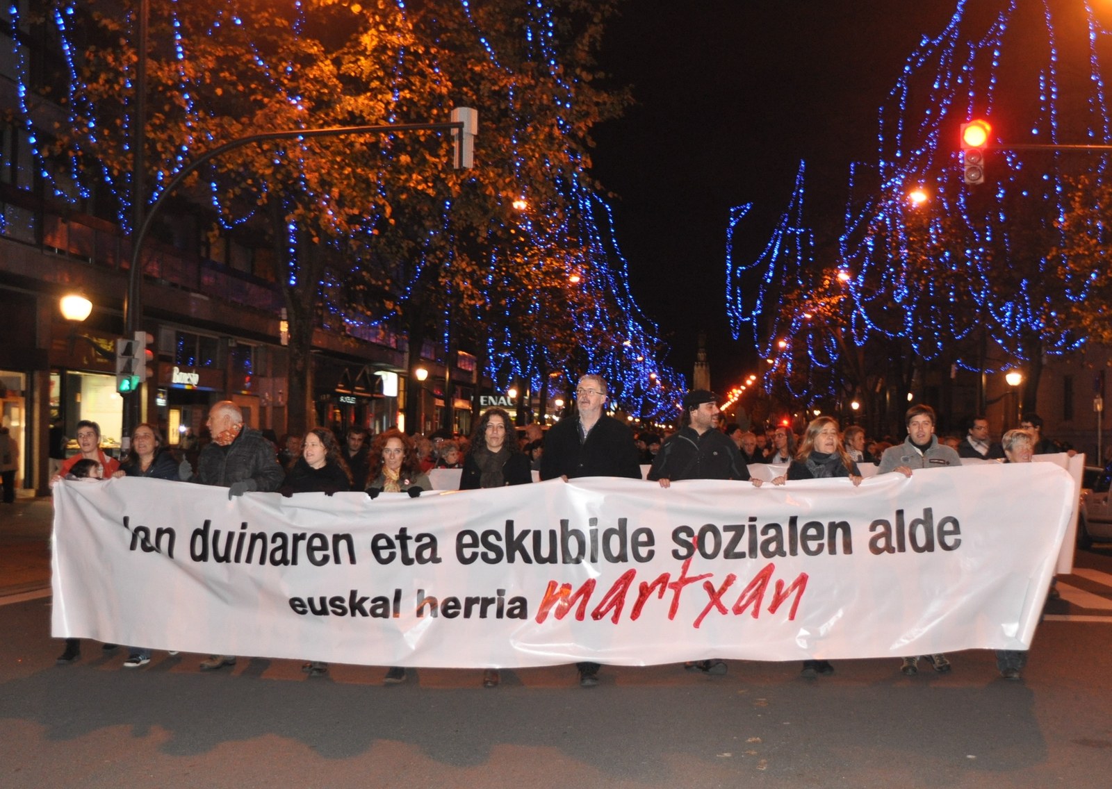 Milaka lagun elkartu dira Euskal Herria Martxaneko azken mobilizazioetan