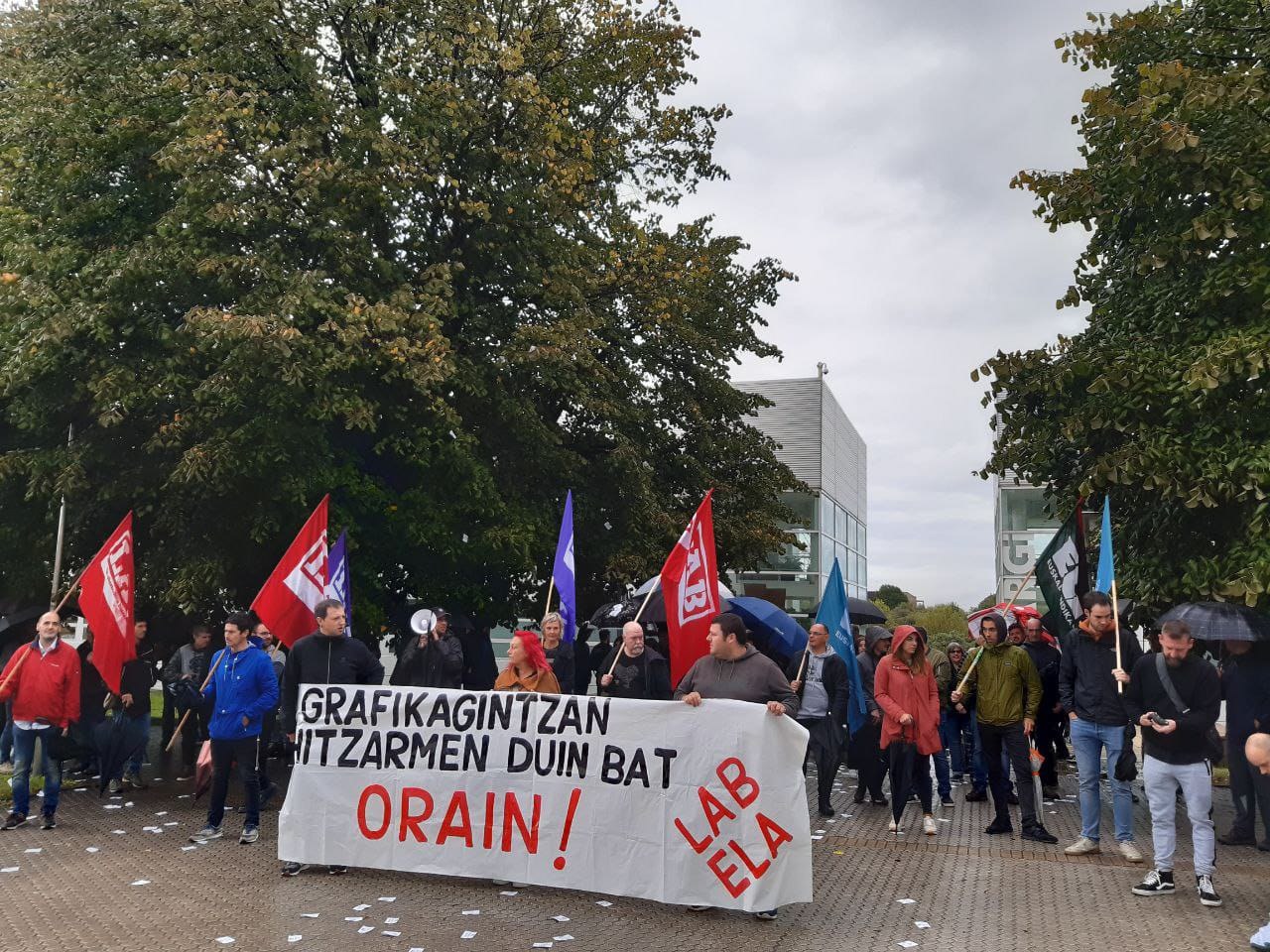 Gipuzkoako Arte Grafikoetako langileek bi greba egun egin dituzte jada