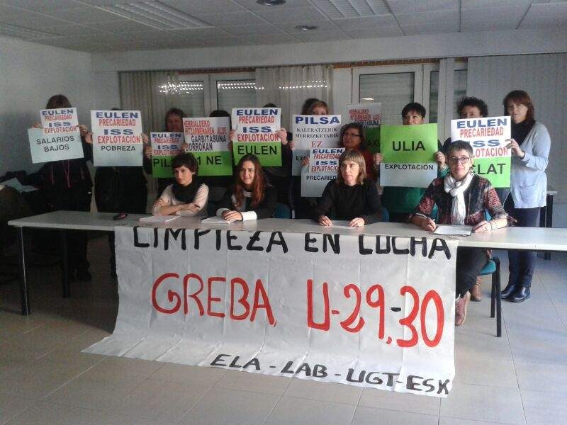 Gipuzkoako garbitasun alorreko langileek grebara joko dute urtarrilaren 29 eta 30ean