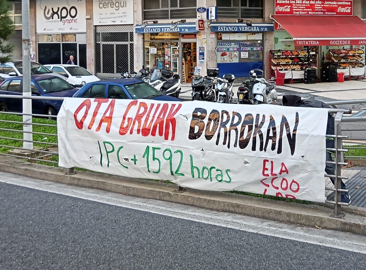 Gipuzkoako TAO eta Garabien zerbitzuetako langileek masiboki erantzun diote erosahalmena bermatuko duen hitzarmen baten aldeko lanuzteari Gipuzkoako TAO eta Garabien zerbitzuetako langileek masiboki erantzun diote erosahalmena bermatuko duen hitzarmen baten aldeko lanuzteari