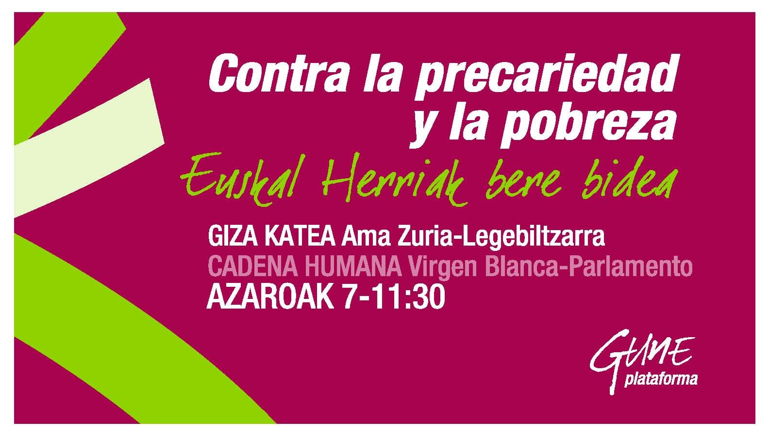 Giza katea pobrezia eta prekarietatearen aurka