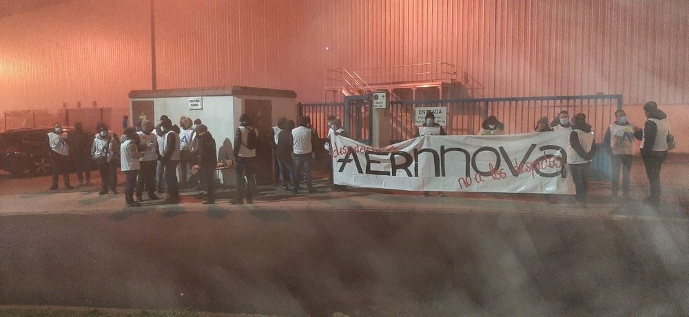 Greba egun berria Aernnovan kaleratzeen aurka